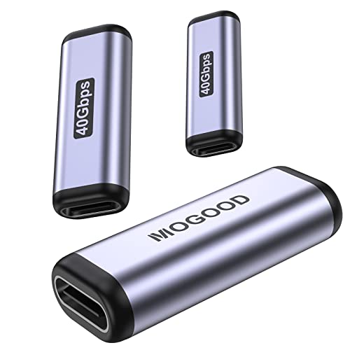 MOGOOD USB C Kupplung USB C 3.1 Adapter Kupplung Buchse auf Buchse 40 GBps, 100 W PD Kupplung für Typ C Kabel Thunderbolt 3 kompatibler Verlängerungsstecker für MacBook, Laptop,Telefon von MOGOOD