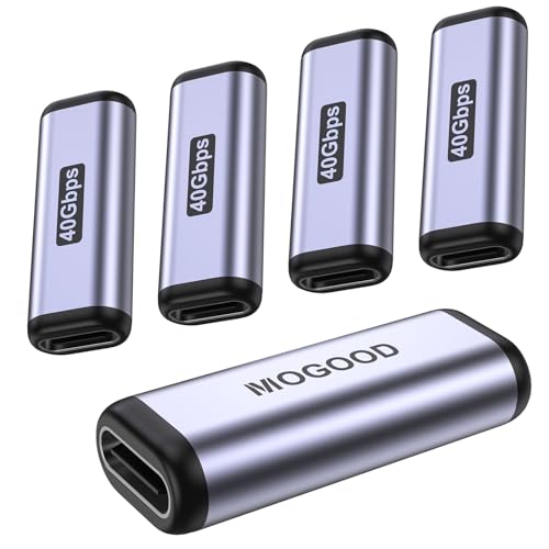 MOGOOD USB C Kupplung USB C Verbinder USB C Coupler USB C Buchse zu USB C Buchse Adapter USB C Female to Female OTG Typ C Konverter 40Gbps USB C Ladegerät Stecker kompatibel für USB C Gerät von MOGOOD