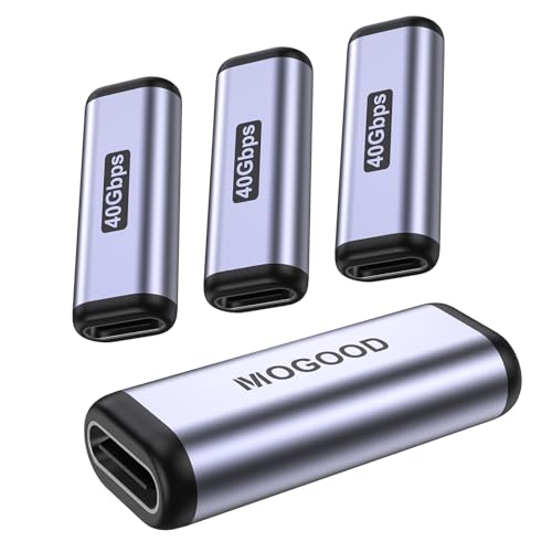 MOGOOD USB C Kupplung USB C Verbinder USB C Coupler USB C Buchse zu USB C Buchse Adapter USB C Female to Female OTG Typ C Konverter 40Gbps USB C Ladegerät Stecker kompatibel für USB C Gerät von MOGOOD