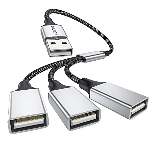 MOGOOD USB Splitter 1 zu 3 USB 2.0 Splitter Ladekabel Netzkabel Verl ngerung Hub Adapter für MacBook/Laptop/LED etc von MOGOOD