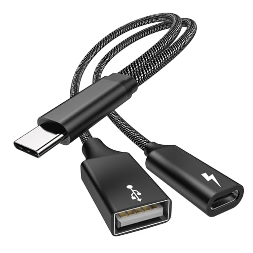 USB C OTG Telefon Adapter USB C 2.0 Ladeanschluss mit 60W PD Adapter Kompatibel für Samsung GalaxyS21,steam Deck,Switch,Google Chromecast mit Google TV 2020,Pi-KVM,3D-Drucker,LGG8,Google Pixel4 XL von MOGOOD