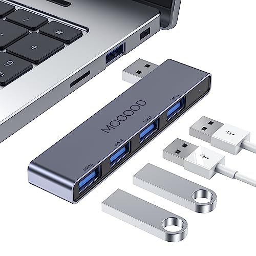 USB-Hub für Laptop,MOGOOD USB-Hub 3.0 USB-Splitter Ultra-Slim Daten-USB-Hub[Laden nicht unterstützt]Multi USB Port Expander USB Adapter Station für Laptop,Windows PC,Mac,Drucker,Flash Drive,Mobile HDD von MOGOOD