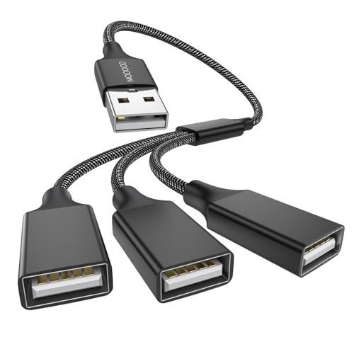 USB Splitter 1 zu 3 MOGOOD USB 2.0 Splitter Ladekabel Netzkabel Verl ngerung Hub Adapter für MacBook/Laptop/LED etc von MOGOOD