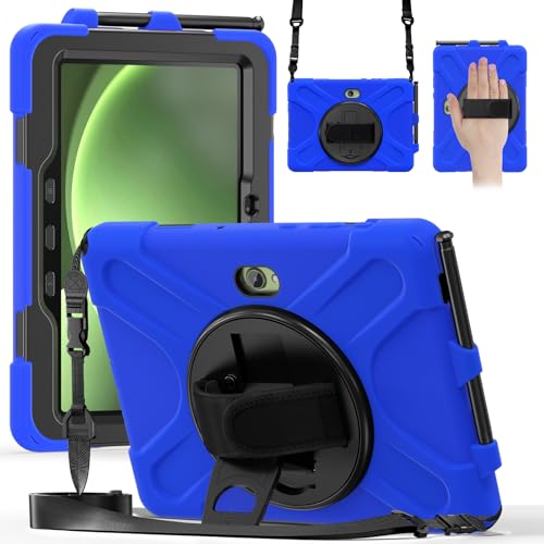 Schutzhülle für Samsung Galaxy Tab Active5 Pro 2025/Active4 Pro 2022/Active Pro 2019, 25,7 cm (10,1 Zoll), verbesserte militärische stoßfeste Schutzhülle mit Handschlaufe, Schultergurt und drehbarem von MOHDAHL