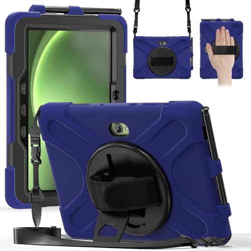 Schutzhülle für Samsung Galaxy Tab Active5 Pro 2025/Active4 Pro 2022/Active Pro 2019, 25,7 cm (10,1 Zoll), verbesserte militärische stoßfeste Schutzhülle mit Handschlaufe, Schultergurt und drehbarem von MOHDAHL