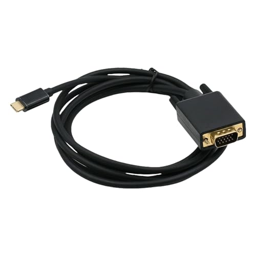 MOIDHSAG USB C Auf VGA Kabel 31 Zoll Hochauflösendes Typ C Auf VGA Stecker Konverterkabel Für Monitore Und Projektoren von MOIDHSAG
