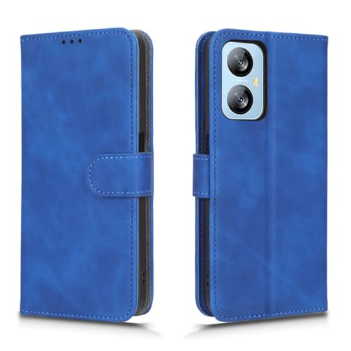 MOJIA Flip Brieftasche Handyhülle für Blackview A52 / A52 Pro, PU Dünne Magnetische Hülle Klapphülle Schutzhülle mit Kartenfach und Standfunktion. Blau von MOJIA