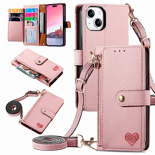 MOJIA Geldbörse Hülle für ZTE Nubia Focus Pro 5G, Sanft Premium-Leder Klapphülle Handyhülle, Anti-Fall Schutzhülle mit Schulterriemen. Rosa MOJIA Geldbörse Hülle für ZTE Nubia Focus Pro 5G, Sanft Premium-Leder Klapphülle Handyhülle, Anti-Fall Schutzhülle mit Schulterriemen. Rosa von MOJIA