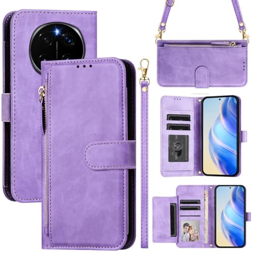 MOJIA Hülle für Honor Magic7 Pro/Magic 7 Pro, Geldbörse Schutzhülle mit Schultergurt und Handgelenkschlaufe, Kartenhalter Multifunktionale Handyhülle. Purple MOJIA Hülle für Honor Magic7 Pro/Magic 7 Pro, Geldbörse Schutzhülle mit Schultergurt und Handgelenkschlaufe, Kartenhalter Multifunktionale Handyhülle. Purple von MOJIA