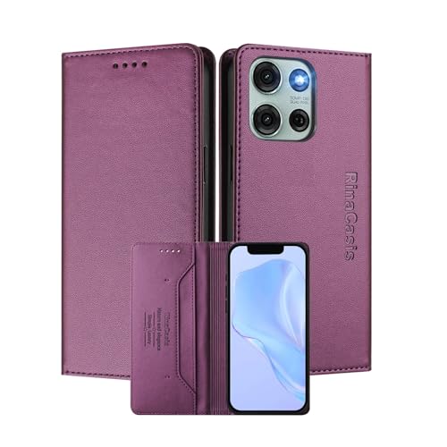 MOJIA Hülle für Motorola Moto G75 5G, PU Folio Leder Brieftaschen Handyhülle Schutzhülle mit Kartenfach und Standfunktion. Dark Purple MOJIA Hülle für Motorola Moto G75 5G, PU Folio Leder Brieftaschen Handyhülle Schutzhülle mit Kartenfach und Standfunktion. Dark Purple von MOJIA