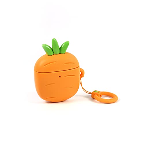 MOJIPOWER, AirPods 1 und 2 Generation Hülle, Erste und Zweite Generation AirPods Cover mit Seitlichem Schlüsselring, Schutzhülle für AirPods, Karotte Design MOJIPOWER, AirPods 1 und 2 Generation Hülle, Erste und Zweite Generation AirPods Cover mit Seitlichem Schlüsselring, Schutzhülle für AirPods, Karotte Design von MOJIPOWER