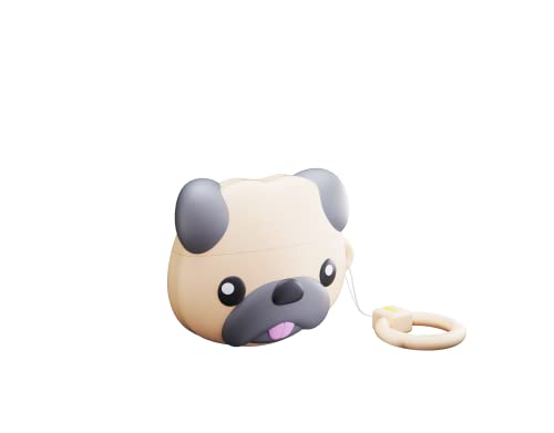 MOJIPOWER, AirPods 3. Generation Hülle, Schutzhülle für AirPods, Mops Design mit Seitlichem Schlüsselring und 360° Schutz MOJIPOWER, AirPods 3. Generation Hülle, Schutzhülle für AirPods, Mops Design mit Seitlichem Schlüsselring und 360° Schutz von MOJIPOWER