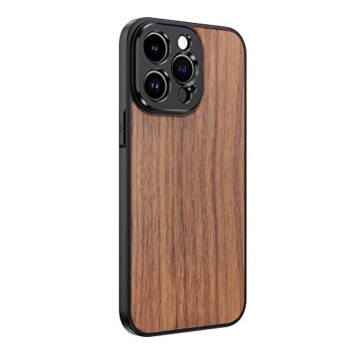 MOJOGEAR 17 mm Objektivtasche für iPhone 14 Pro Max – Holz von MOJOGEAR