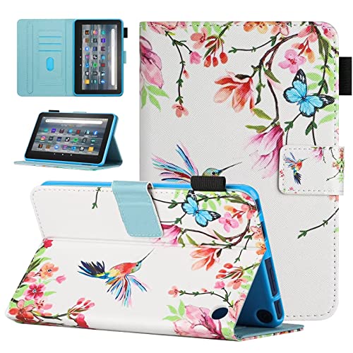 MOKASE Hülle Kompatibel mit Amazon Neu Kindle Fire 7 Tablet 12. Generation 2022 Version Neuestes Modell 7", Kunstleder Ständer Fall, Automayic Schlaf/Aufwach mit Stifthalter für Fire 7, Hummingbird MOKASE Hülle Kompatibel mit Amazon Neu Kindle Fire 7 Tablet 12. Generation 2022 Version Neuestes Modell 7", Kunstleder Ständer Fall, Automayic Schlaf/Aufwach mit Stifthalter für Fire 7, Hummingbird von MOKASE
