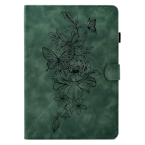MOKASE Hülle für 6 Zoll All-New Amazon Kindle 11. Generation 2022 2024 Freigabe, Wildlederbezug mit Ständer, Intelligent Schlaf/Aufwach mit Stifthalter für Kindle 11. Generation 2022 2024, Green von MOKASE