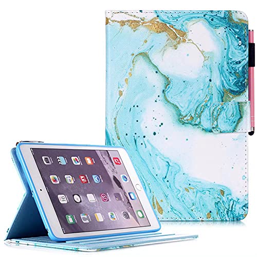 MOKASE Hülle für iPad 10.2 Zoll 2019 7th Generation, PU Leder Schutzhülle Brieftasche Case Ständer Cover mit Smart Auto Schlafen/Wach Funktion für iPad10.2/iPad Air 3(10.5") - Marmorierung von MOKASE