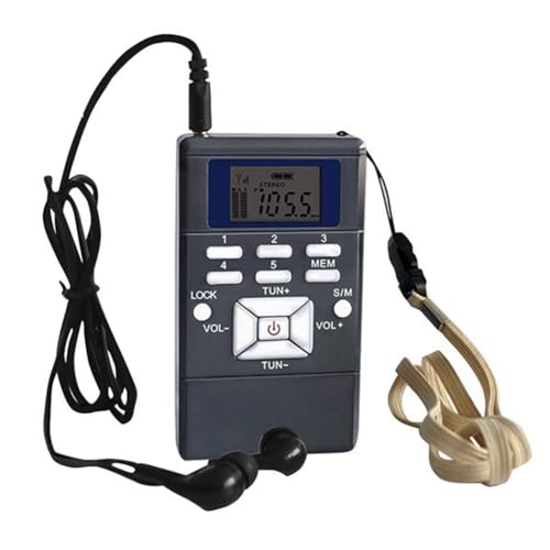 MOLERRI Digitales UKW-Radio, Mini-Lautsprecher, Tragbarer Empfänger, Display, Einzelband-Musik-Player, LED-Display, Silbergrau MOLERRI Digitales UKW-Radio, Mini-Lautsprecher, Tragbarer Empfänger, Display, Einzelband-Musik-Player, LED-Display, Silbergrau von MOLERRI