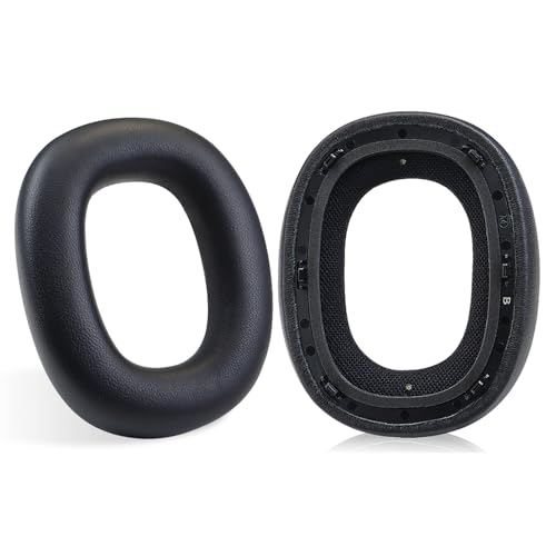 MOLGRIA BW PX7S2 PX7S2e PX8 Protein-Leder-Ohrpolster, Ersatz-Ohrpolster für Bowers & Wilkins PX7S2 PX7S2e PX8 Over-Ear-Kopfhörer, Schwarz von MOLGRIA