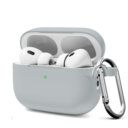 MOLOPPO Schutzhülle für AirPods Pro 2, kompatibel mit AirPods Pro 2. / 1. Generation, Zubehör mit Schlüsselanhänger, Grau MOLOPPO Schutzhülle für AirPods Pro 2, kompatibel mit AirPods Pro 2. / 1. Generation, Zubehör mit Schlüsselanhänger, Grau von MOLOPPO
