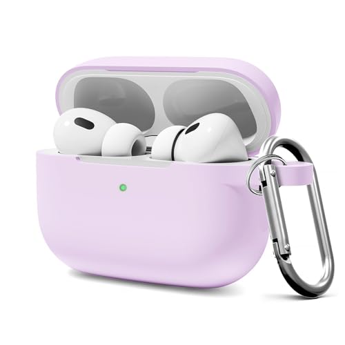 MOLOPPO Schutzhülle für AirPods Pro 2, kompatibel mit AirPods Pro 2. / 1. Generation, Zubehör mit Schlüsselanhänger, Lavendel MOLOPPO Schutzhülle für AirPods Pro 2, kompatibel mit AirPods Pro 2. / 1. Generation, Zubehör mit Schlüsselanhänger, Lavendel von MOLOPPO