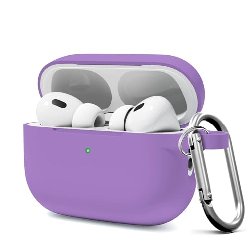 MOLOPPO Schutzhülle für AirPods Pro 2, kompatibel mit AirPods Pro 2. / 1. Generation, Zubehör mit Schlüsselanhänger, Violett MOLOPPO Schutzhülle für AirPods Pro 2, kompatibel mit AirPods Pro 2. / 1. Generation, Zubehör mit Schlüsselanhänger, Violett von MOLOPPO