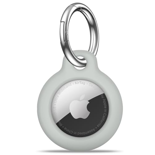 MOLOSLEEVE Airtag-Halterung mit Schlüsselanhänger, kratzfester Airtags-Schlüsselanhänger für Apple Air-Tags, Airtag-Zubehör für GPS-Artikelfinder, Grau MOLOSLEEVE Airtag-Halterung mit Schlüsselanhänger, kratzfester Airtags-Schlüsselanhänger für Apple Air-Tags, Airtag-Zubehör für GPS-Artikelfinder, Grau von MOLOSLEEVE