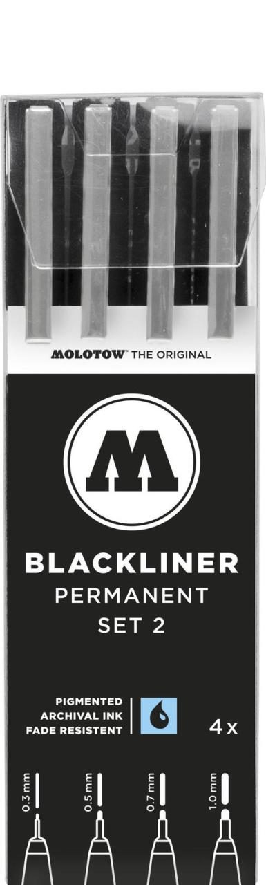 MOLOTOW Blackliner Fineliner-Set 0.6 + 0.5 + 0.7 + 1.0 mm Schwarz MOLOTOW Blackliner Fineliner-Set 0.6 + 0.5 + 0.7 + 1.0 mm Schwarz von MOLOTOW
