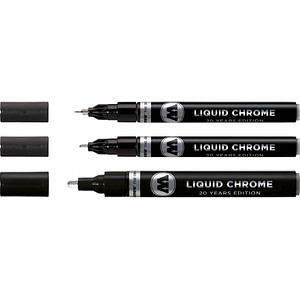 MOLOTOW LIQUID CHROME™ Acrylstifte-Set chrom 3 St. von MOLOTOW