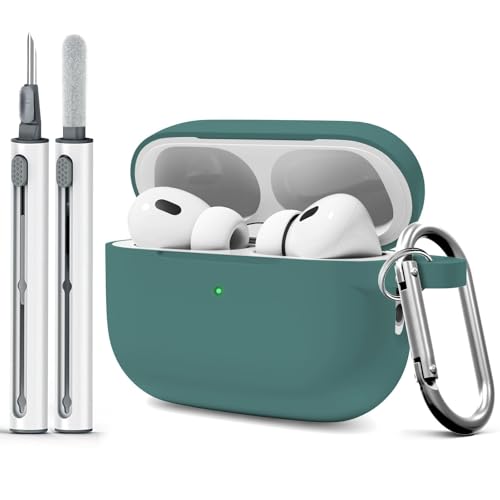 MOLOVA AirPod Pro Schutzhülle mit Reinigungsset, weiche Silikon-Schutzhülle für AirPods Pro 2. / 1. mit Schlüsselanhänger für Damen und Herren, geeignet für Airpods Pro 2. Generation und 1. MOLOVA AirPod Pro Schutzhülle mit Reinigungsset, weiche Silikon-Schutzhülle für AirPods Pro 2. / 1. mit Schlüsselanhänger für Damen und Herren, geeignet für Airpods Pro 2. Generation und 1. von MOLOVA