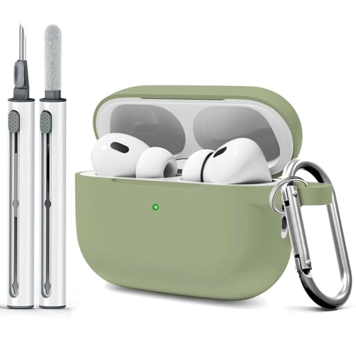 MOLOVA AirPod Pro Schutzhülle mit Reinigungsset, weiche Silikonhülle für AirPods Pro 2. / 1. Hülle mit Schlüsselanhänger für Damen und Herren, passende Hüllen für Airpods Pro 2. Generation und 1. MOLOVA AirPod Pro Schutzhülle mit Reinigungsset, weiche Silikonhülle für AirPods Pro 2. / 1. Hülle mit Schlüsselanhänger für Damen und Herren, passende Hüllen für Airpods Pro 2. Generation und 1. von MOLOVA