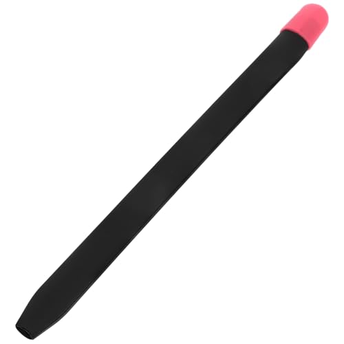 MOLUCKFU 1 Satz Silikonhülle Schutzhülle Oberflächenstift Federmäppchen 2 Anti-Verlust-Abdeckung Anti Verlorene Abdeckung Schützend Bleistift 2 Ärmel Kompaktes Federmäppchen Zubehör Black von MOLUCKFU