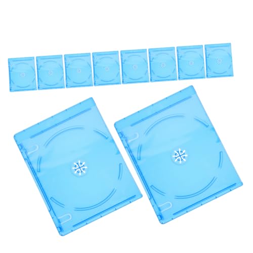 MOLUCKFU 10 Stück CD Hüllen, Durchscheinende CD Hüllen, DVD Verpackungsboxen, DVD Verpackungsboxen, CD Boxen Ersatz, CD Organizer Hülle, CD Aufbewahrungshülle, CD Aufbewahrungsboxen MOLUCKFU 10 Stück CD Hüllen, Durchscheinende CD Hüllen, DVD Verpackungsboxen, DVD Verpackungsboxen, CD Boxen Ersatz, CD Organizer Hülle, CD Aufbewahrungshülle, CD Aufbewahrungsboxen von MOLUCKFU