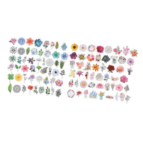 MOLUCKFU 100 Stück Blumenaufkleber Vinyl Selbstklebende Dekorative Aufkleber Für Tassen Laptops Usw MOLUCKFU 100 Stück Blumenaufkleber Vinyl Selbstklebende Dekorative Aufkleber Für Tassen Laptops Usw von MOLUCKFU