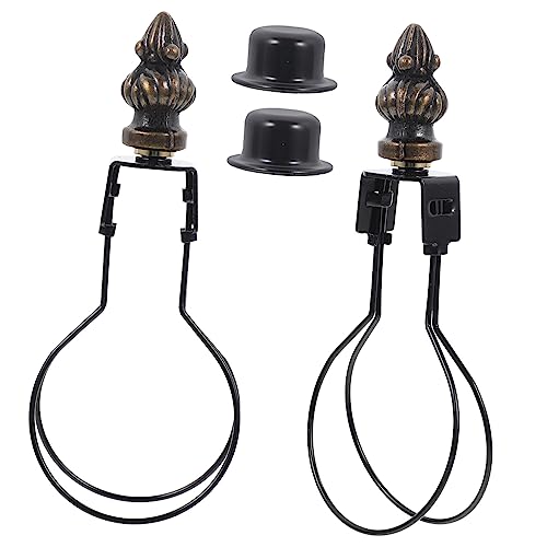 MOLUCKFU 2 Sätze Lampenschirmclips DIY Beleuchtungszubehör Lampenschirmhalterungen Lampenrohrclip Lampenschirmklemme Stehlampe Ersatzteile Haushaltsbedarf Lampenschirmclip von MOLUCKFU
