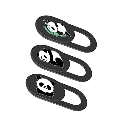 MOLUCKFU 3pcs Kamera Schutzhüllen Webcam Privatsphäre Abdeckung Stick-Computer Panda Tier Design von MOLUCKFU
