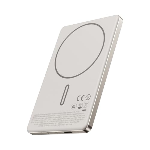 MOMAX 5000mAh Magnetisches Wireless Power Bank, 1,0cm Ultradünn, 125g Leichtgewicht, PD20W Schnellladung, Hervorragende Magnete Tragbarer Ladegerät für Magsafe, iPhone Serie, AirPods & Android MOMAX 5000mAh Magnetisches Wireless Power Bank, 1,0cm Ultradünn, 125g Leichtgewicht, PD20W Schnellladung, Hervorragende Magnete Tragbarer Ladegerät für Magsafe, iPhone Serie, AirPods & Android von MOMAX