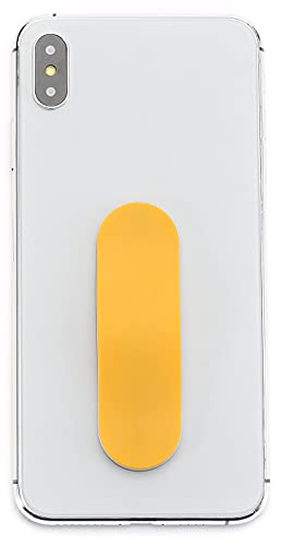 MOMOSTICK - Das Original! Smartphone Fingerhalter - Handy Fingerhalterung Handy Halter Ständer Griff - Handy Halterung Handy Ring (Matt Serie - Gelb) von MOMOSTICK