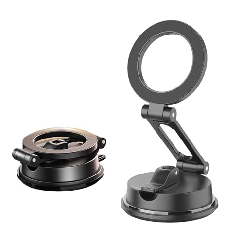 MOMOTOU Handyhalterung Auto Aluminiumlegierung Faltbar 360° Drehbar Armaturenbrett Handyhalterung mit N52 Magnete für iPhone 15 14 13 12 Alle Handys MOMOTOU Handyhalterung Auto Aluminiumlegierung Faltbar 360° Drehbar Armaturenbrett Handyhalterung mit N52 Magnete für iPhone 15 14 13 12 Alle Handys von MOMOTOU