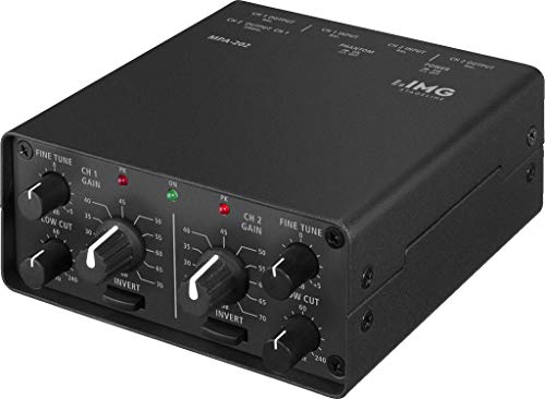 IMG Stageline MPA-202 2-Kanal Low-Noise Mikrofon-Vorverstärker schwarz von MONACOR