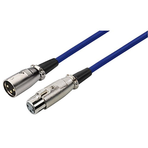 Img Stage Line MEC-100/BL Mikrofonkabel (XLR-Stecker / XLR-Kupplung) 1m blau von MONACOR