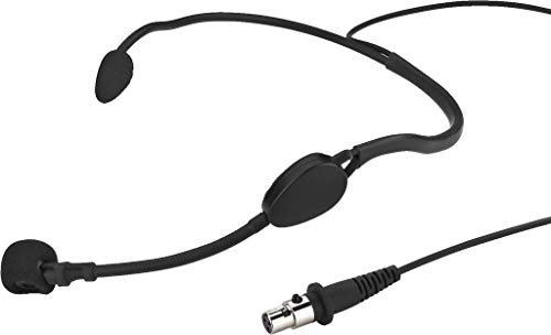 MONACOR 236040 HSE-70WP Spritzwassergeschütztes Elektret-Kopfbügelmikrofon IPX4 schwarz von MONACOR
