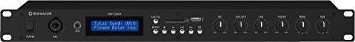 MONACOR DMP-130MIX MP3-Spieler und Mikrofon-Line-Mischer, schwarz von MONACOR