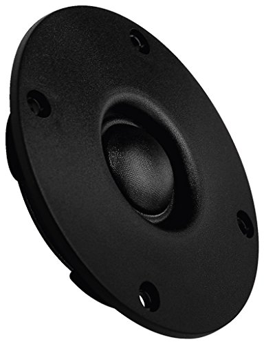 MONACOR DT-107 Hi-Fi-Kalottenhochtöner, runder Hochton-Lautsprecher für den Selbstbau, leistungsstarker Car Tweeter 80 W, 8 Ohm, in Schwarz von MONACOR