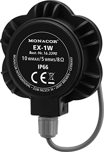 MONACOR EX-1W Audio-Exciter/Resonator, 5W, 8 ohm, schwarz von MONACOR