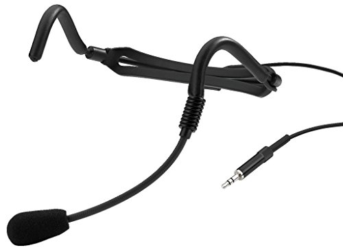 MONACOR IMG Stageline HSE-120 Elektret-Headset-Mikrofon, Schwarz, 232180 von MONACOR