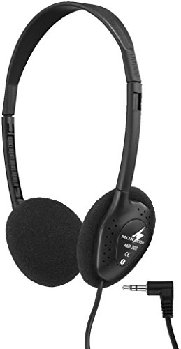 MONACOR MD-302 Stereo-Kopfhörer, Schwarz von MONACOR