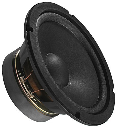 MONACOR SP-17/4 Universal-Lautsprecher, Loudspeaker ideal für die Wiedergabe des Tiefmittelton-Bereichs, Mid-Range Lautsprecher für den Selbsteinbau, in Schwarz von MONACOR