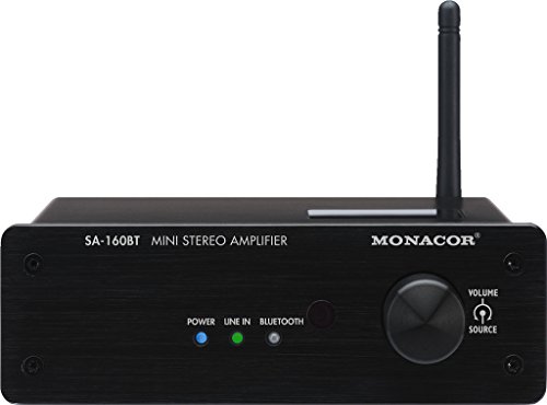 Monacor SA-160BT Mini Stereo-Verstärker, 2 x 30 W schwarz von MONACOR