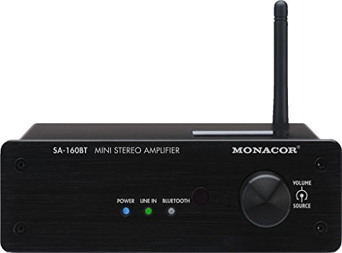 Monacor SA-160BT Mini Stereo-Verstärker, 2 x 30 W schwarz Monacor SA-160BT Mini Stereo-Verstärker, 2 x 30 W schwarz von MONACOR