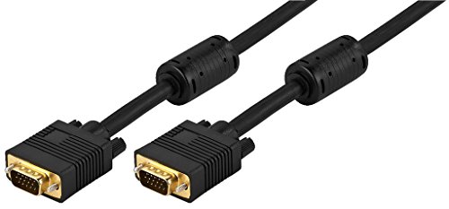 Monitor Verbindungs-Kabel 2m S-VGA 2x 15 pol. HD Stecker mit Ferritkern von MONACOR